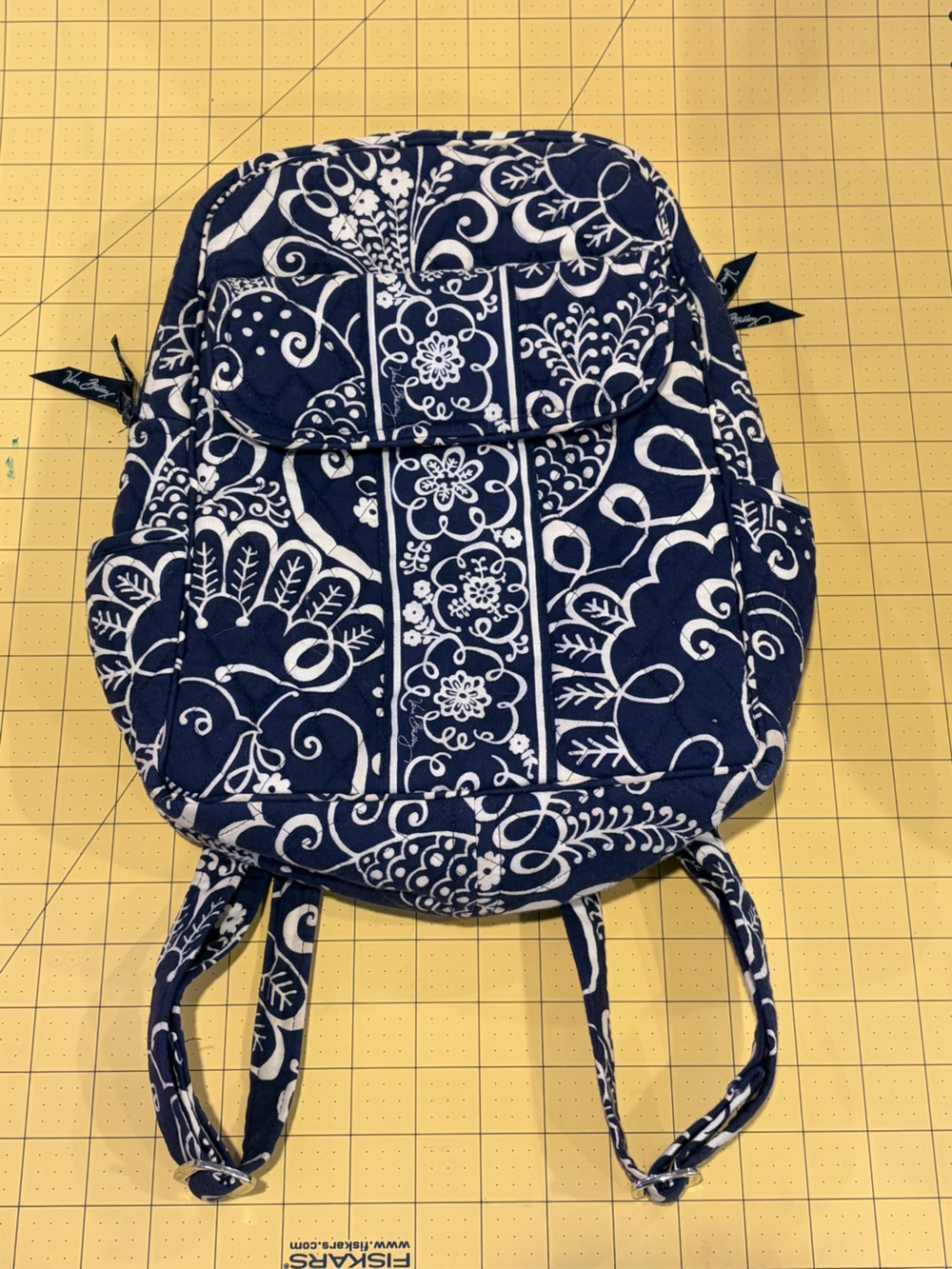Vera Bradley "Twirly Birds" Quilted Floral-Print Backpack